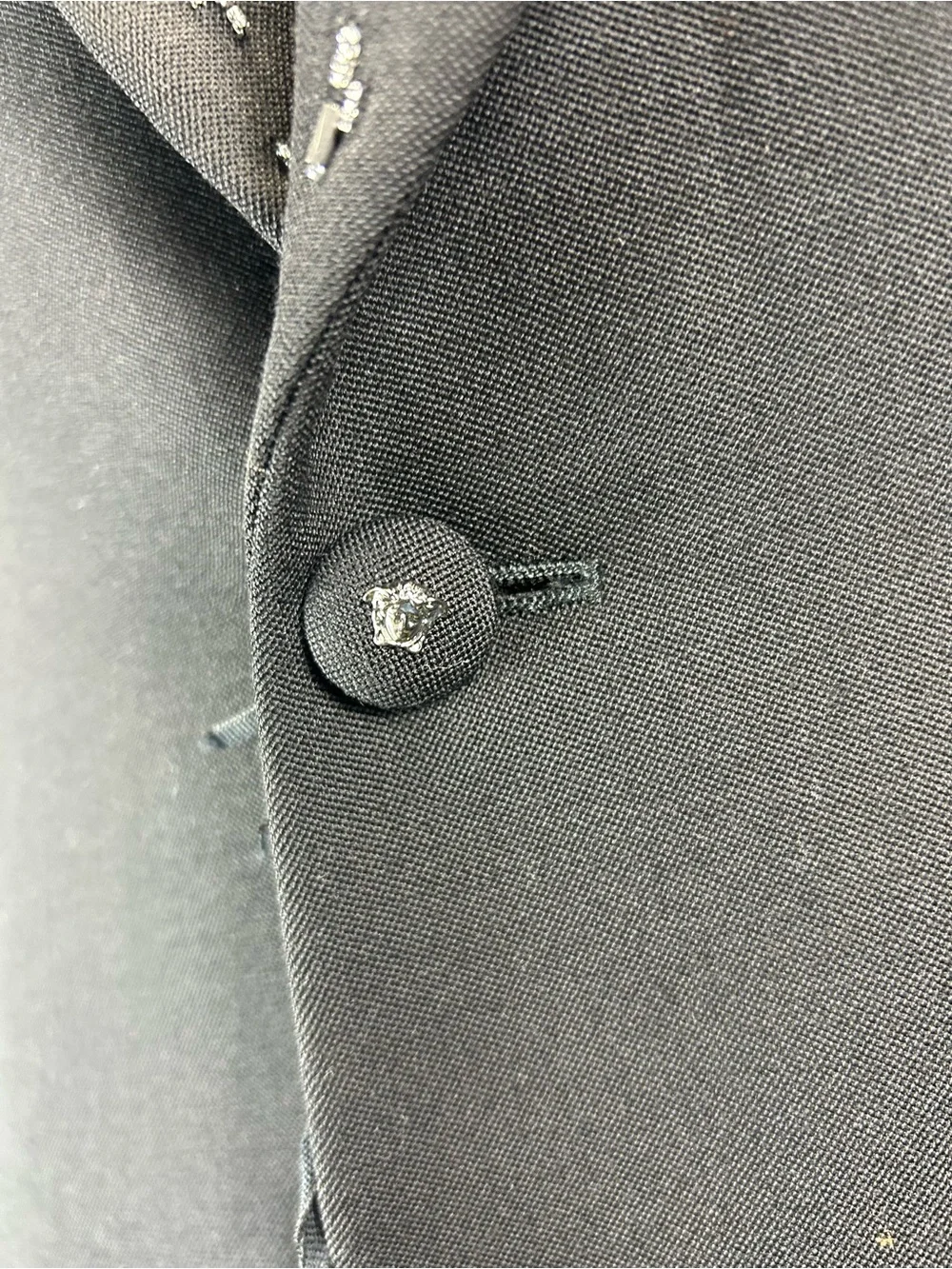 Versace Embellished Light Wool Blazer - Picture 3 of 10